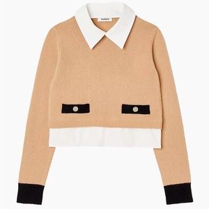 Sandro wool cashmere sweater. Selling for $325 at Bloomingdales & Saks